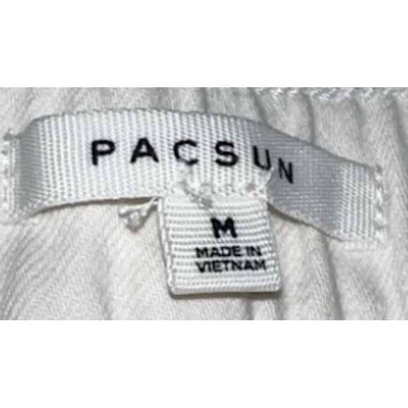 PacSun White Mini Fruit Citrus Berry Print Denim Shorts Women's Sz M Cottagecore - Picture 5 of 6